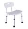 Lega di alluminio regolabile di altezza bianca della sedia di bagno dell'ospedale Matte Finish