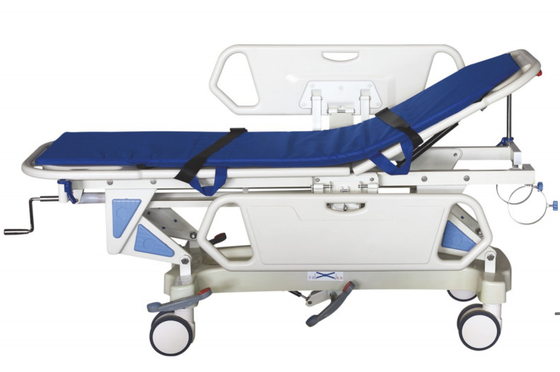 comprare Trasporto manuale di emergenza Stretcher Trolley Ospedale Trasferimento del paziente Freno centrale fabbricazione online
