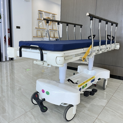 comprare Stretcher di emergenza idraulico regolabile in altezza 2 strati Ospedale carrello di trasporto dei pazienti fabbricazione online