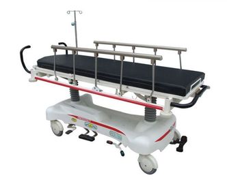 comprare Carretto di lusso della barella dell'ospedale nero d'acciaio smontabile con quattro macchine per colata continua fabbricazione online