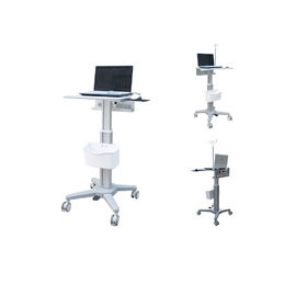 comprare Cellulare medico dell'ospedale del carrello del computer della colonna di alluminio che sorveglia i giri con la batteria fabbricazione online