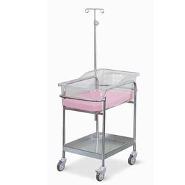comprare Acciaio inossidabile dell'ospedale della greppia ad alta resistenza del bambino con il letto di bambino dell'ospedale del materasso del supporto di infusione fabbricazione online