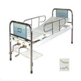 comprare Letto paziente manuale della mobilia dell'ospedale con un pannello posteriore di due manovelle fatto dalla struttura degli ss con il pannello laminato fabbricazione online