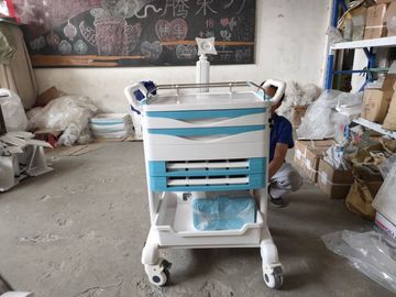 comprare L'emergenza dell'ospedale dell'ABS droga i carretti medici di stoccaggio del carretto medico di spinta con il carrello dell'ospedale delle macchine per colata continua del freno fabbricazione online