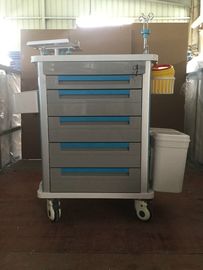 comprare Carretto medico del carrello dell'acciaio inossidabile, consegna della droga del carrello di emergenza di Icu dell'ospedale fabbricazione online