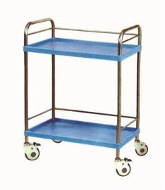 comprare Carrello chirurgico dello strumento medico del carretto dell'acciaio inossidabile di due strati con la ferrovia fabbricazione online