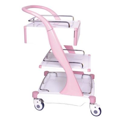 comprare Rosa della pagina della lega di alluminio dell'ABS tre strati del carrello di ricovero ospedaliero fabbricazione online