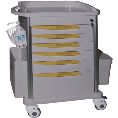 comprare Colore multiplo di cinque cassetti del carretto medico d'acciaio di plastica multifunzionale del carrello fabbricazione online