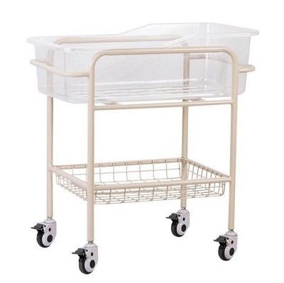 comprare Culla di bambino dell'ospedale dell'ABS della struttura di acciaio inossidabile con lo scaffale di stoccaggio fabbricazione online
