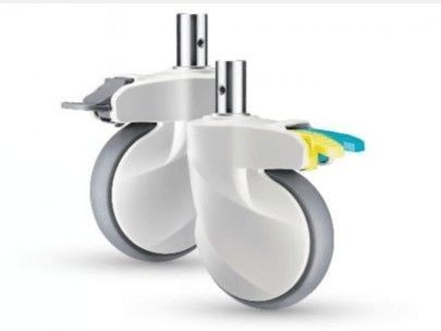 comprare Nuova macchina per colata continua medica del diametro 28 del tuffatore di controllo di centrale della ruota della macchina per colata continua del letto 5inch con il freno fabbricazione online