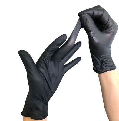 comprare I guanti medici del nitrile non sterile anneriscono i guanti eliminabili del nitrile fabbricazione online