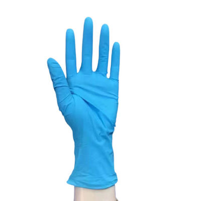 comprare I guanti eliminabili dell'esame dell'ospedale colorano i guanti blu del nitrile tre dimensioni fabbricazione online