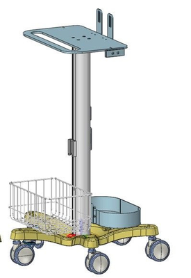 comprare Monitoraggio medico mobile del carrello con il materiale di alluminio bianco in ospedale fabbricazione online