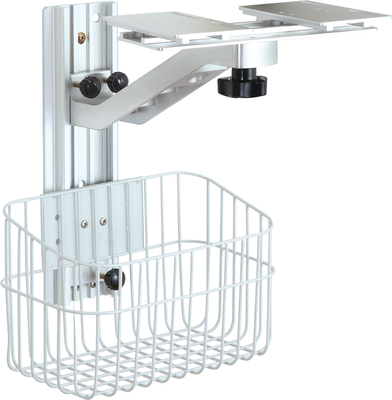 comprare Braccio medico bianco del carrello del monitor con le macchine per colata continua universali a 4 pollici fabbricazione online
