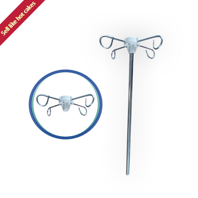 Colore blu del materiale di plastica del metallo del supporto di infusione del letto di ospedale