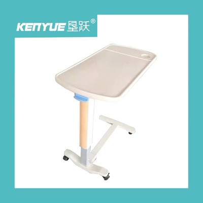 Pranzare la Tabella di Overbed dell'ospedale di Tray Table Metal Gas Spring del letto di ospedale