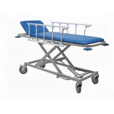 Carrello idraulico speciale della barella dell'ospedale blu con quattro ruote