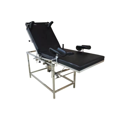 Letto ostetrico elettrico dell'ospedale nero per la ginecologia