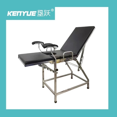 Letto ginecologico dell'esame della Tabella ostetrica nera semplice di acciaio inossidabile