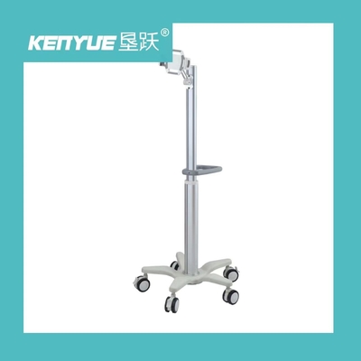 Carrello di plastica del monitor del supporto dell'ospedale della colonna della lega di alluminio di ingegneria dell'ABS