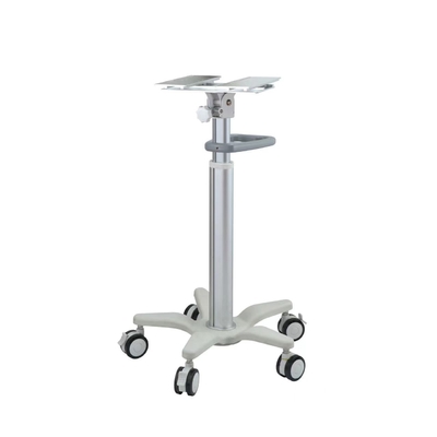 Carrello di plastica del monitor del supporto dell'ospedale della colonna della lega di alluminio di ingegneria dell'ABS