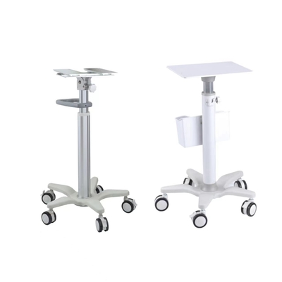 Carrello di plastica del monitor del supporto dell'ospedale della colonna della lega di alluminio di ingegneria dell'ABS