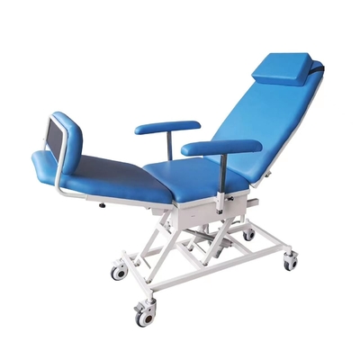 Speciale elettrico d'acciaio blu regolabile dell'ospedale della sedia di dialisi di angolo