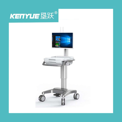 Automobile medica dell'esame di professione d'infermiera del computer del computer del carretto di alluminio della colonna medica della lega