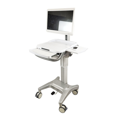 Automobile medica dell'esame di professione d'infermiera del computer del computer del carretto di alluminio della colonna medica della lega