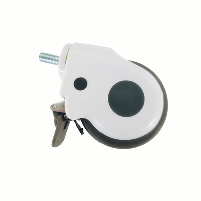 Ruota universale da 5 pollici con freno Bianco Speciale Medicale Caster Ospedale