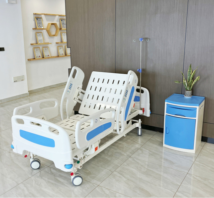 Letto ospedaliero elettrico regolabile blu Letto ospedaliero a cinque funzioni