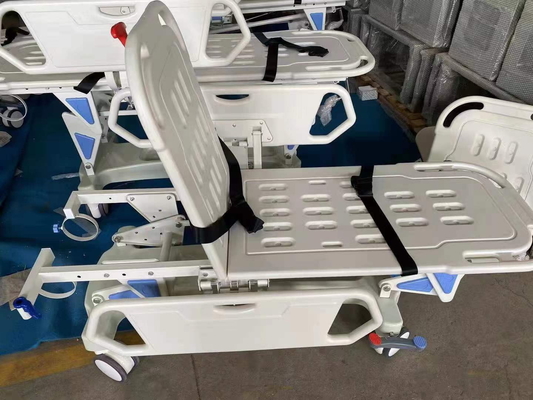 Trasporto manuale di emergenza Stretcher Trolley Ospedale Trasferimento del paziente Freno centrale