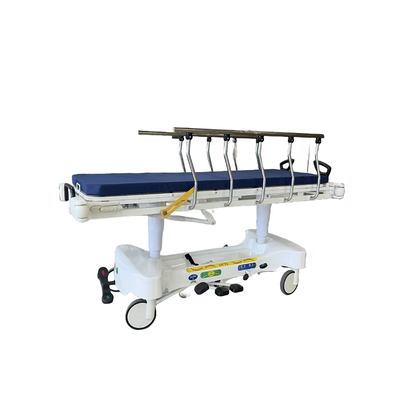 Stretcher di emergenza idraulico regolabile in altezza 2 strati Ospedale carrello di trasporto dei pazienti