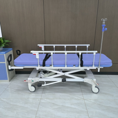 Carrozzina per ambulanza idraulica blu importata per i pazienti