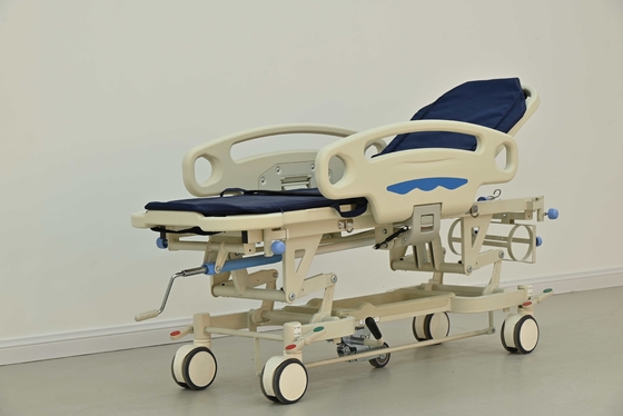 Trasferimento del paziente Stretcher Prodotto medico Ruota centrale Funzione del prodotto Letto di trasferimento sedia a rotelle