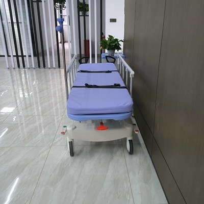 Portafogli idraulici Equipaggiamento ospedaliero Equipaggiamento medico Camionetto per pazienti Corrimano pieghevole Trasferimento di sedia a rotelle