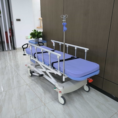 Portafogli idraulici Equipaggiamento ospedaliero Equipaggiamento medico Camionetto per pazienti Corrimano pieghevole Trasferimento di sedia a rotelle