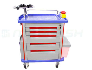 Carretto medico paziente del carrello di emergenza medica del carretto di professione d'infermiera mobile dell'attrezzatura dell'ospedale dell'acciaio inossidabile e dell'ABS