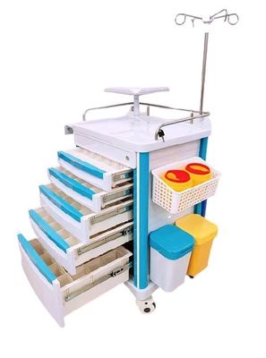Carrello medico multifunzionale di plastica del carretto del carrello del cellulare 960mm della struttura d'acciaio