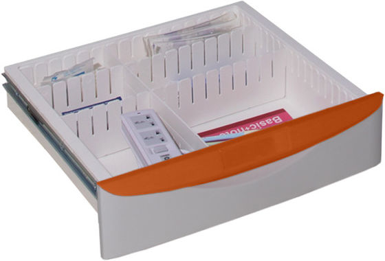 Lega di alluminio 70mm carretto medico del carrello di 4 poste con i cassetti