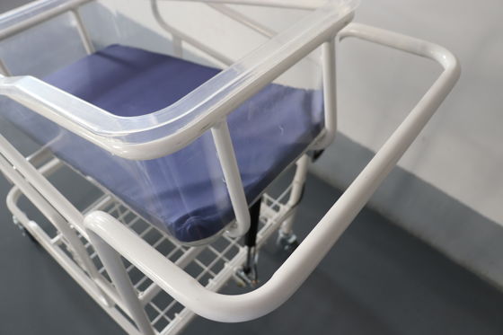 Letto infantile di angolo del bambino dell'ospedale trasparente regolabile mobile del bacino