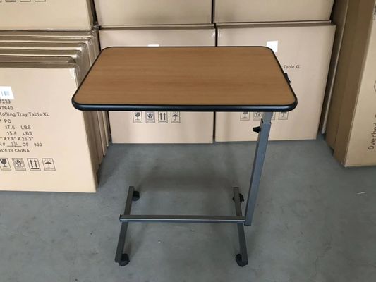 Tabella di superficie ribaltabile di Tray Table Over Bed Food del letto di ospedale di 700mm 1010mm