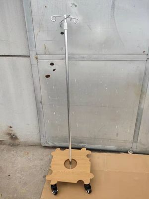 Stanza paziente diritta mobile di alluminio del letto del supporto IV Palo di infusione IV