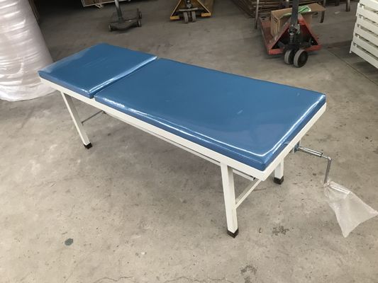 Blu semplice di spruzzatura d'acciaio del letto dell'esame dello strato manuale dell'esame medico