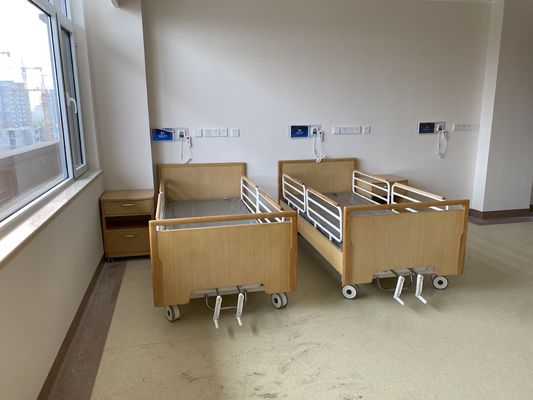 Letto elettrico di legno di professione d'infermiera del letto di cure domiciliari di 3 funzioni della testata 700mm
