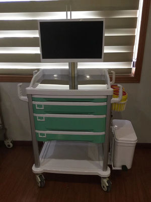 Veicolo medico di professione d'infermiera del carrello del computer del carretto tutto compreso del computer