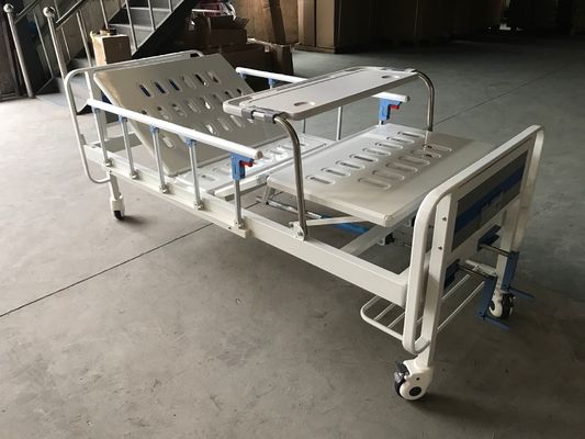 Letto di ospedale manuale medico di due funzioni con due manovelle e sopra la Tabella del letto