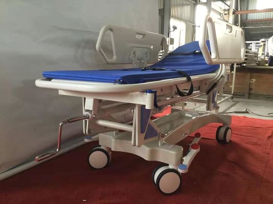 Carrello della barella di emergenza di trasferimento del paziente ricoverato del carrello di trasporto delle battagliole dei pp