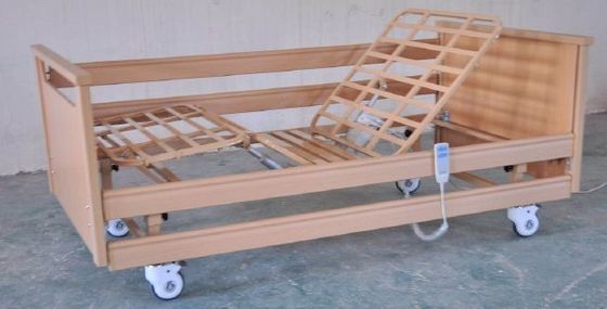 Professione d'infermiera elettrica CareBed di funzioni pieghevoli pazienti di legno di Siderails due