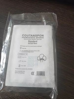 Spugna emostatica della gelatina della spugna della gelatina dell'ambulatorio medico assorbibile